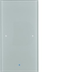 KNX-touch 1-v, berker TS Sensor glas, alu